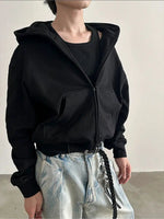 Zip-up Hoodie with Pockets