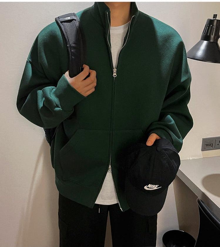 Zipped Sweatshirt Jacket