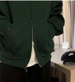 Zipped Sweatshirt Jacket