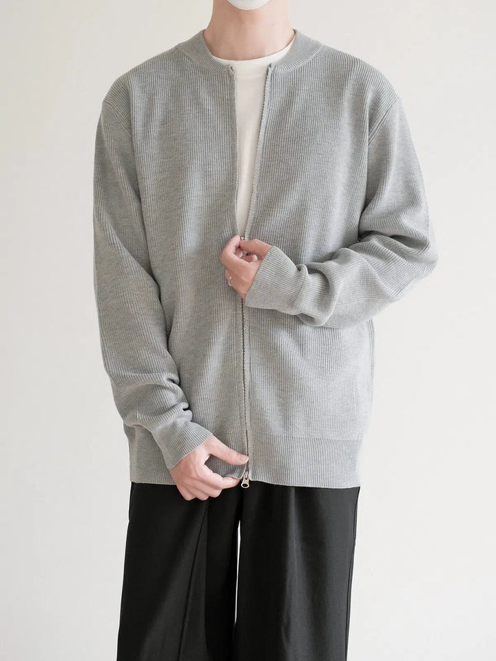 Zipper Cardigan Sweater