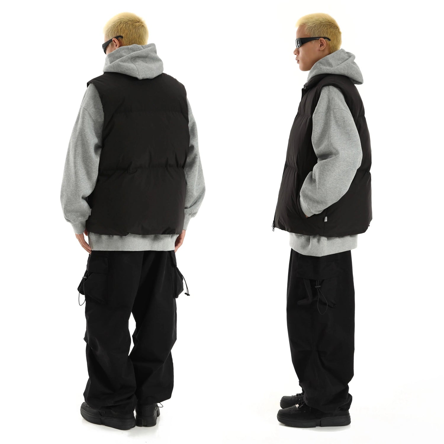 Zipper Closure Puffer Down Vest