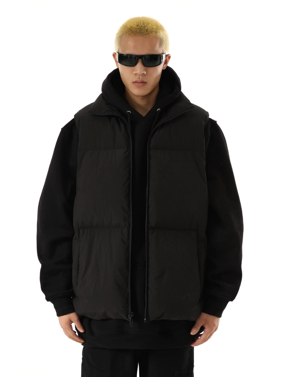 Zipper Closure Puffer Down Vest
