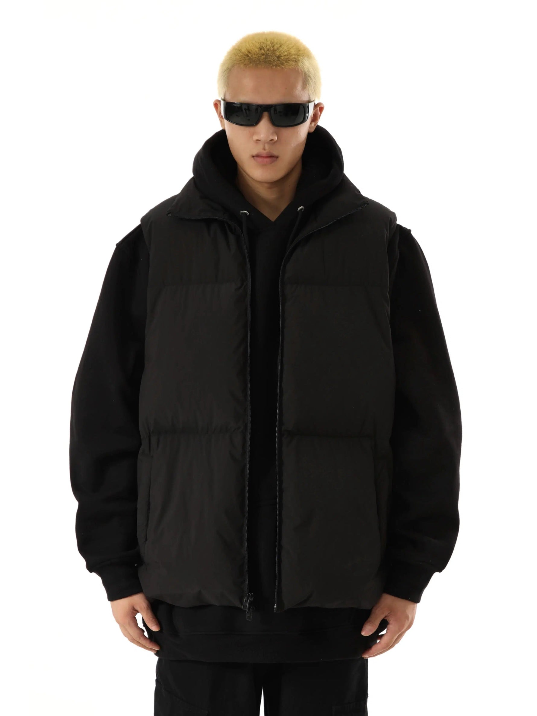 Zipper Closure Puffer Down Vest