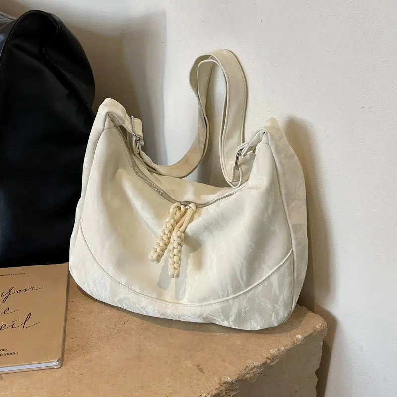 Zipper Closure Shoulder Bag