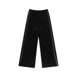 Zipper Hooded Jacket Loose Straight Pants Suit