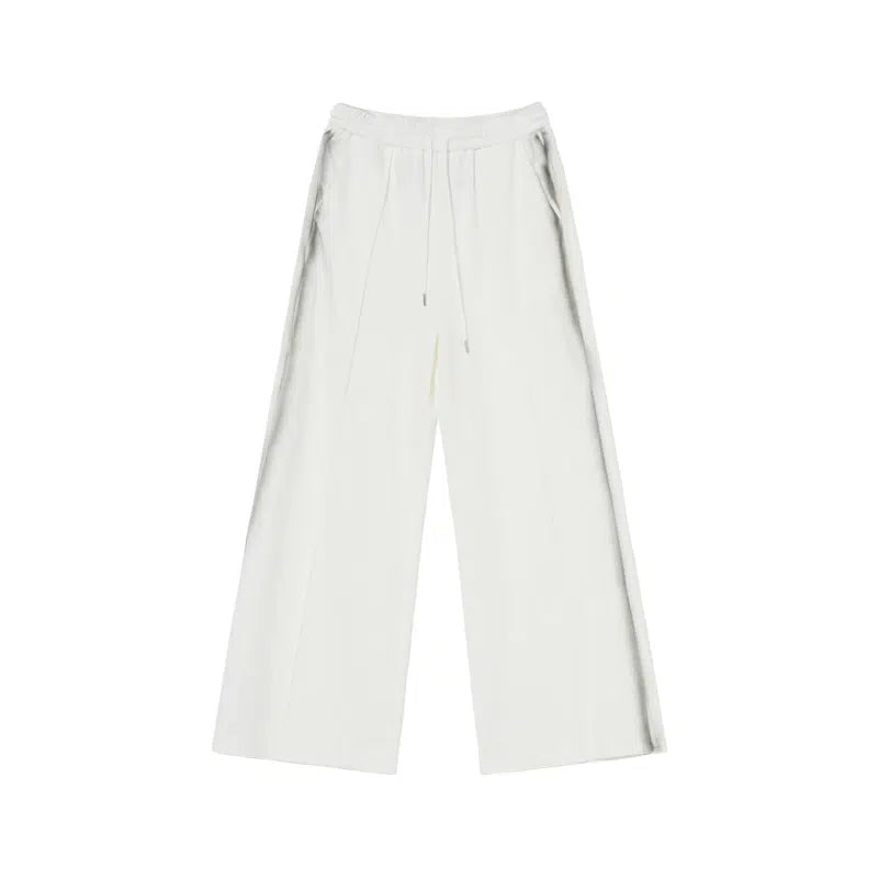 Zipper Hooded Jacket Loose Straight Pants Suit