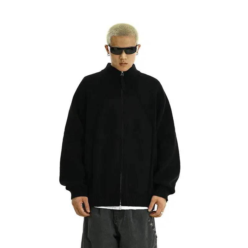 Zipper Knitwear Jacket