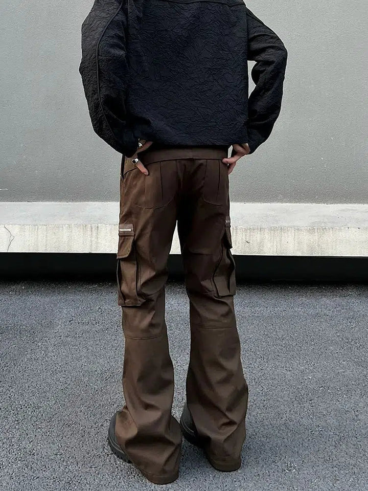 Zipper Pockets Casual Cargo Pants