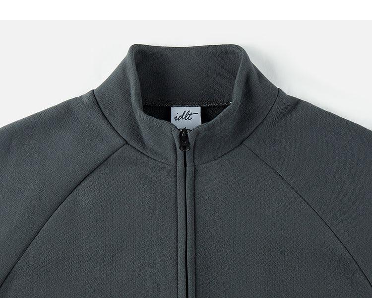 Zipper Raglan Sleeve Sweatshirt