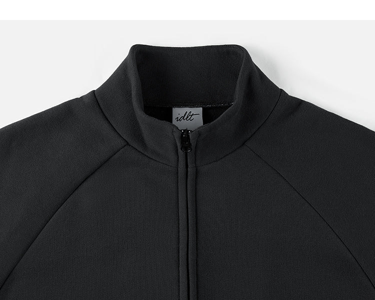 Zipper Raglan Sleeve Sweatshirt