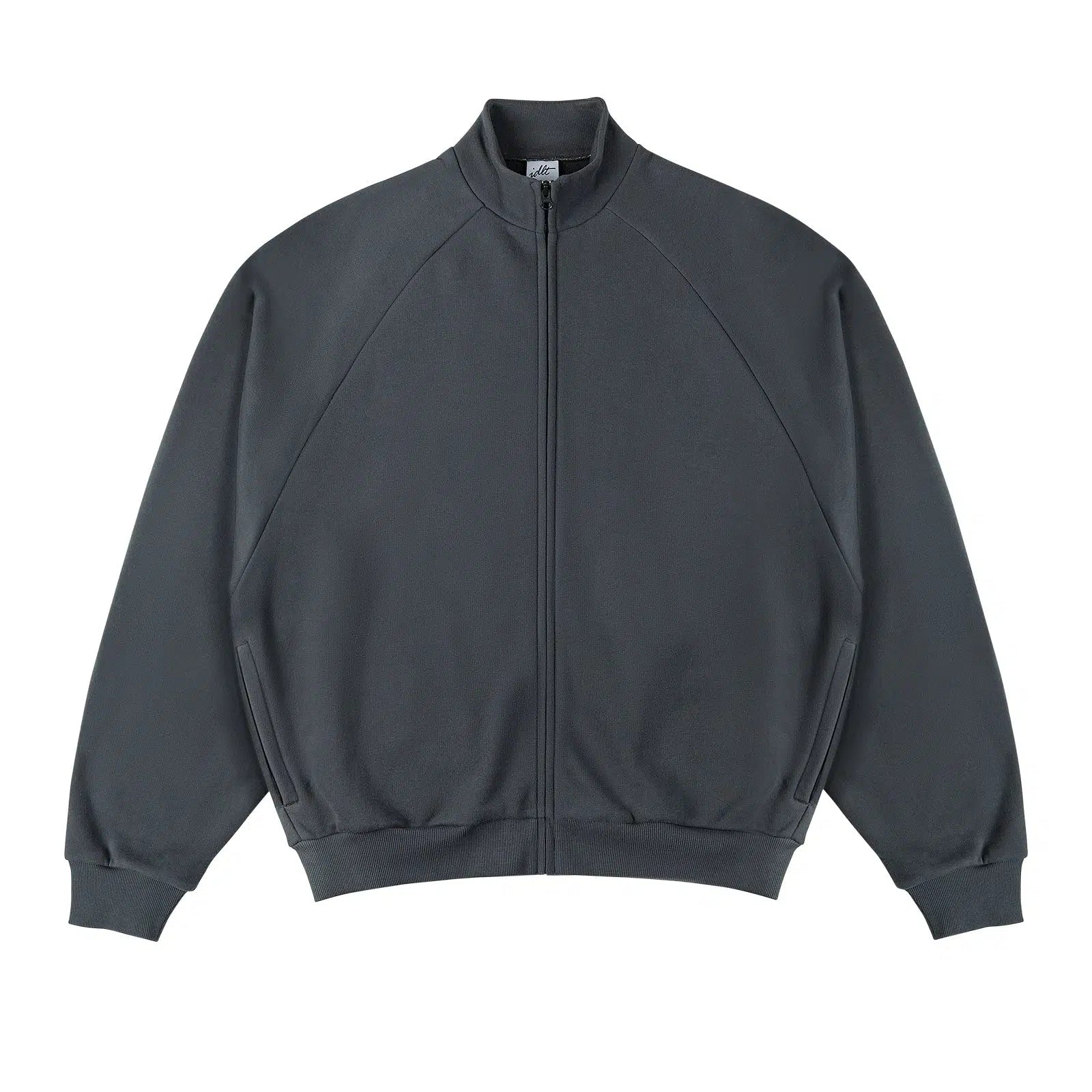 Zipper Raglan Sleeve Sweatshirt