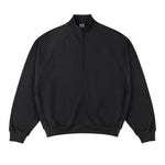 Zipper Raglan Sleeve Sweatshirt