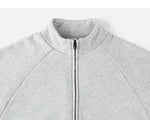 Zipper Raglan Sleeve Sweatshirt