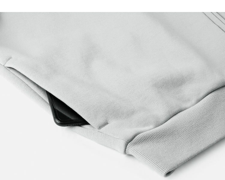 Zipper Raglan Sleeve Sweatshirt