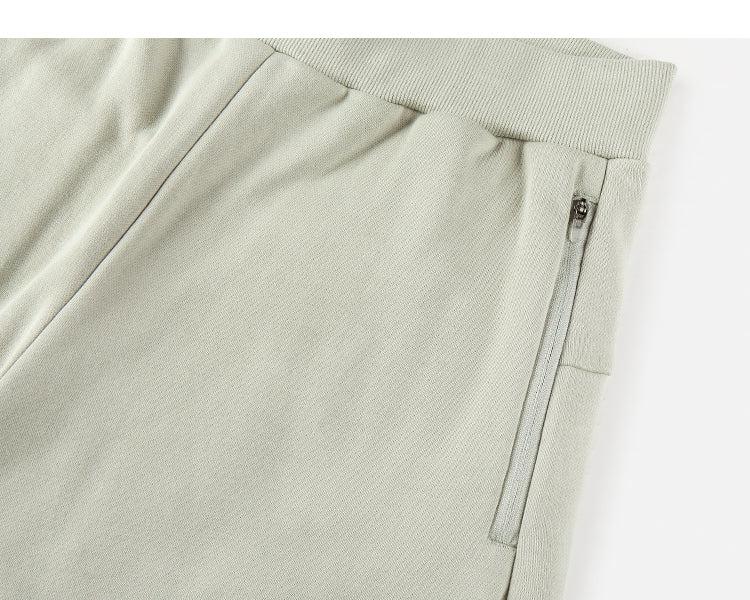 Zipper Wide-leg Loose Sweatpants