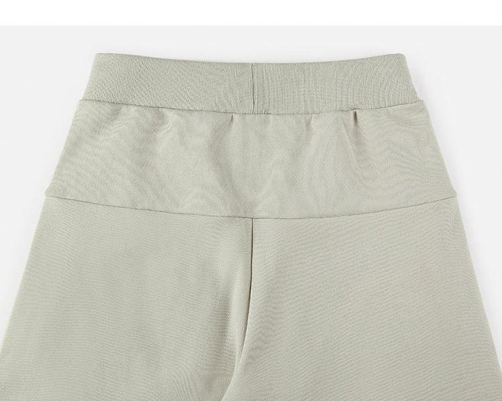Zipper Wide-leg Loose Sweatpants