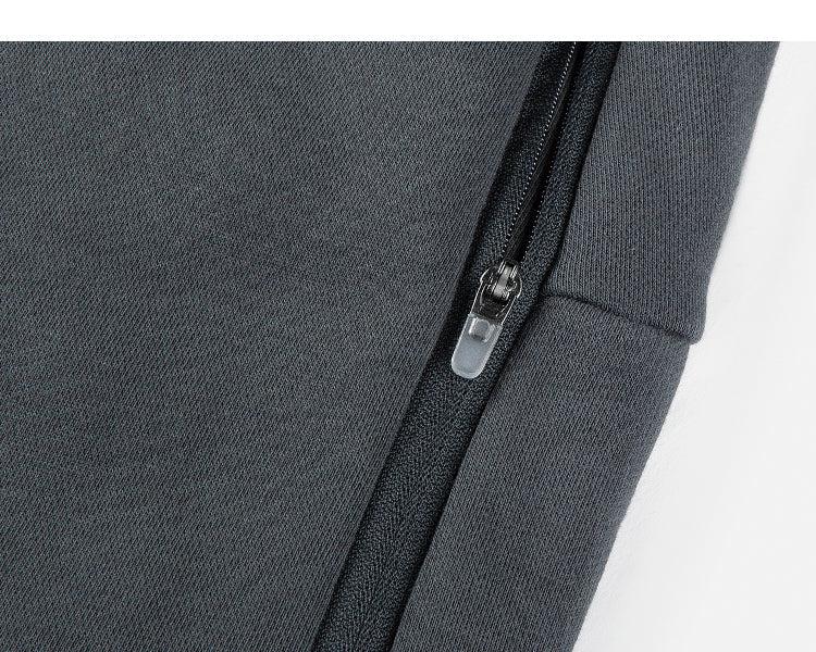 Zipper Wide-leg Loose Sweatpants