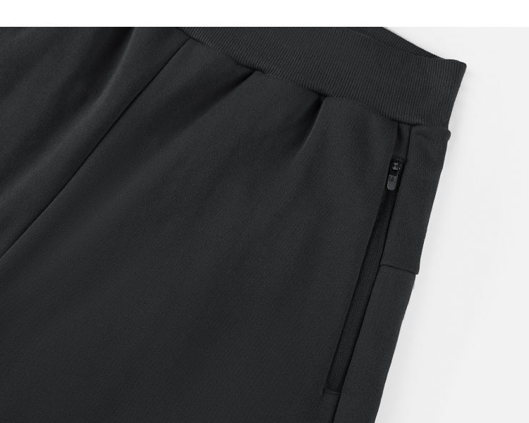 Zipper Wide-leg Loose Sweatpants