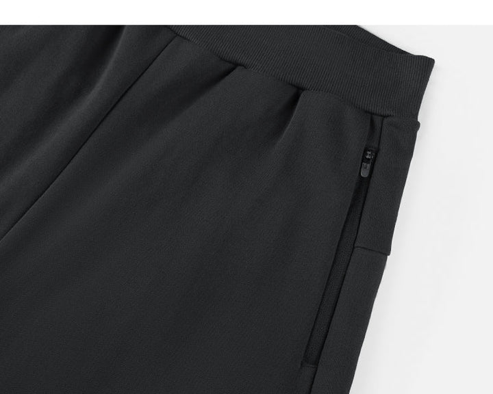 Zipper Wide-leg Loose Sweatpants