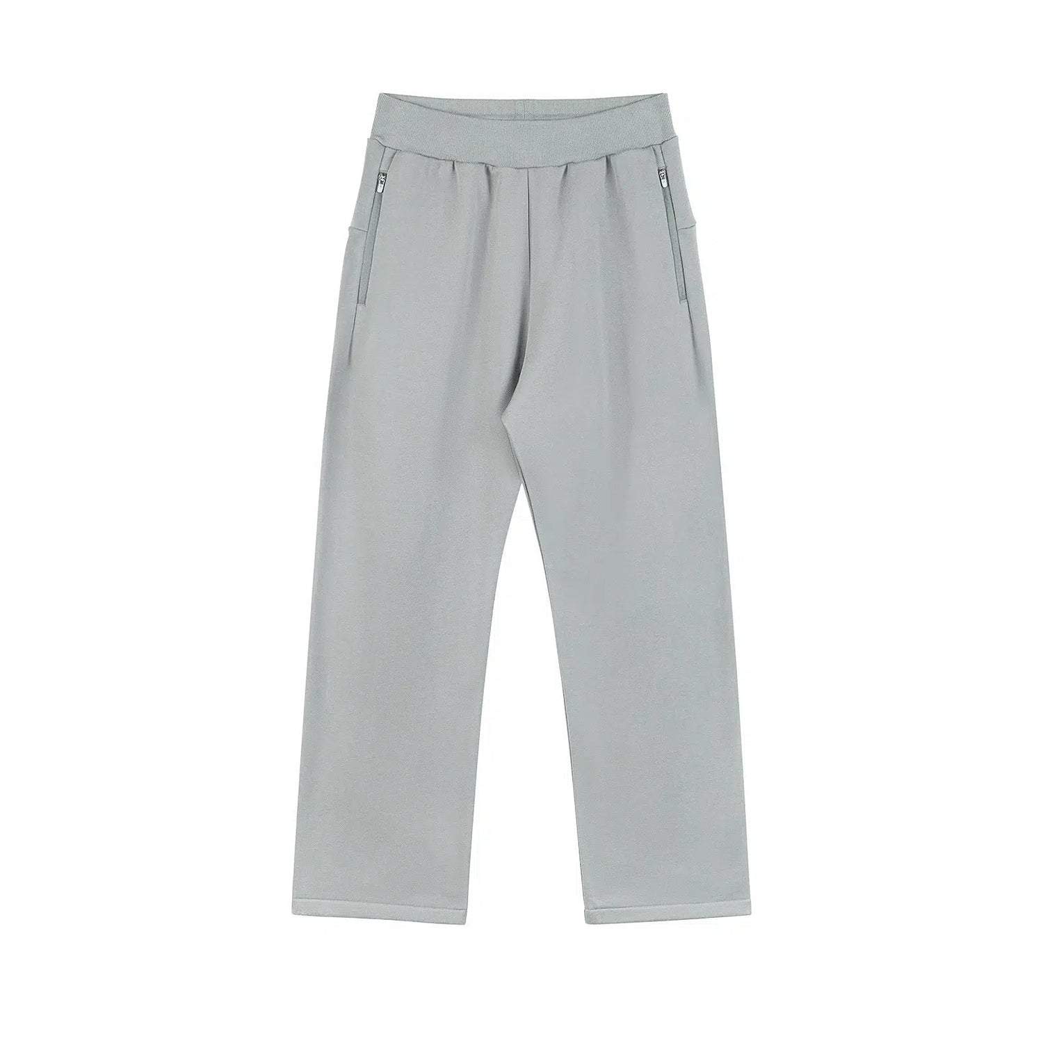Zipper Wide-leg Loose Sweatpants