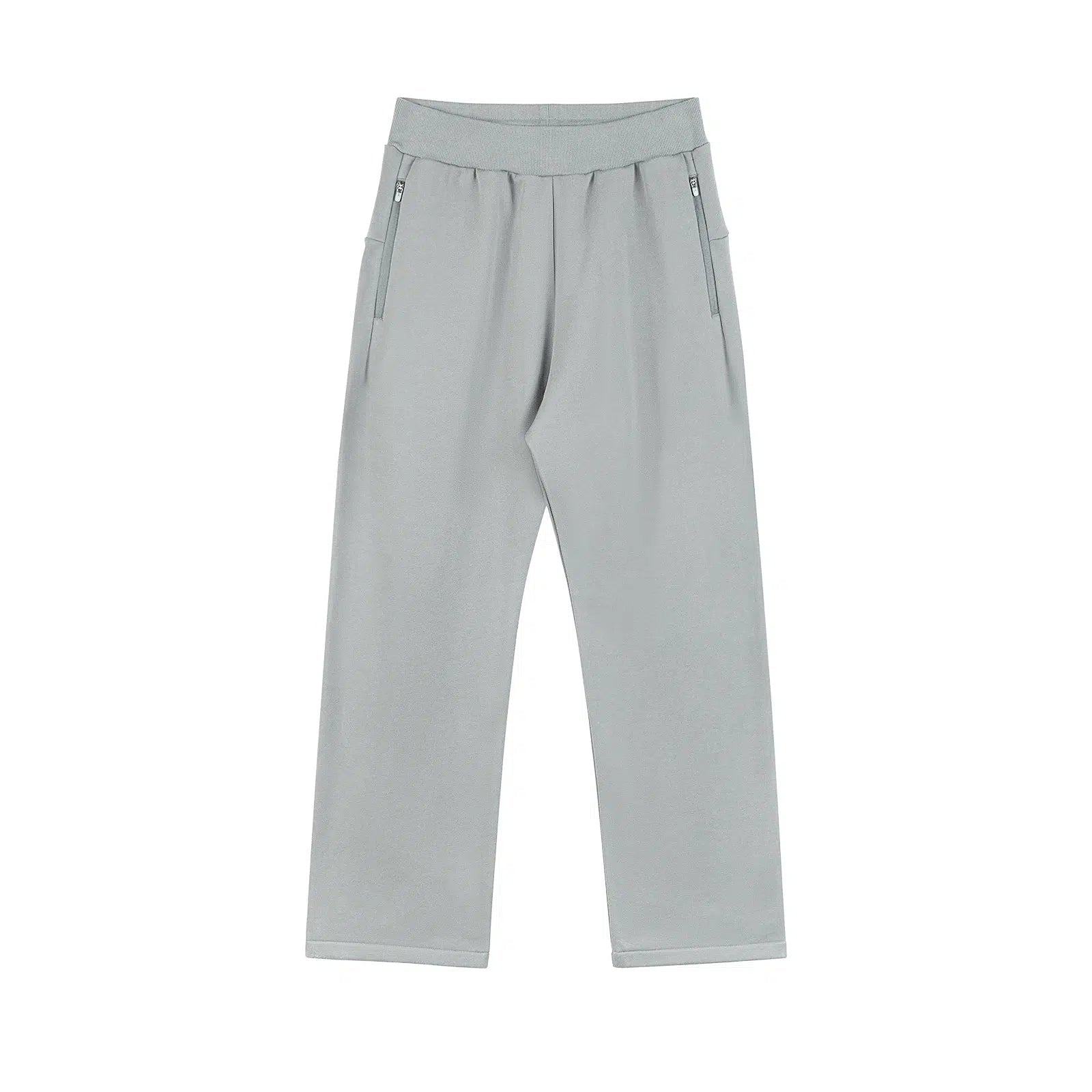 Zipper Wide-leg Loose Sweatpants