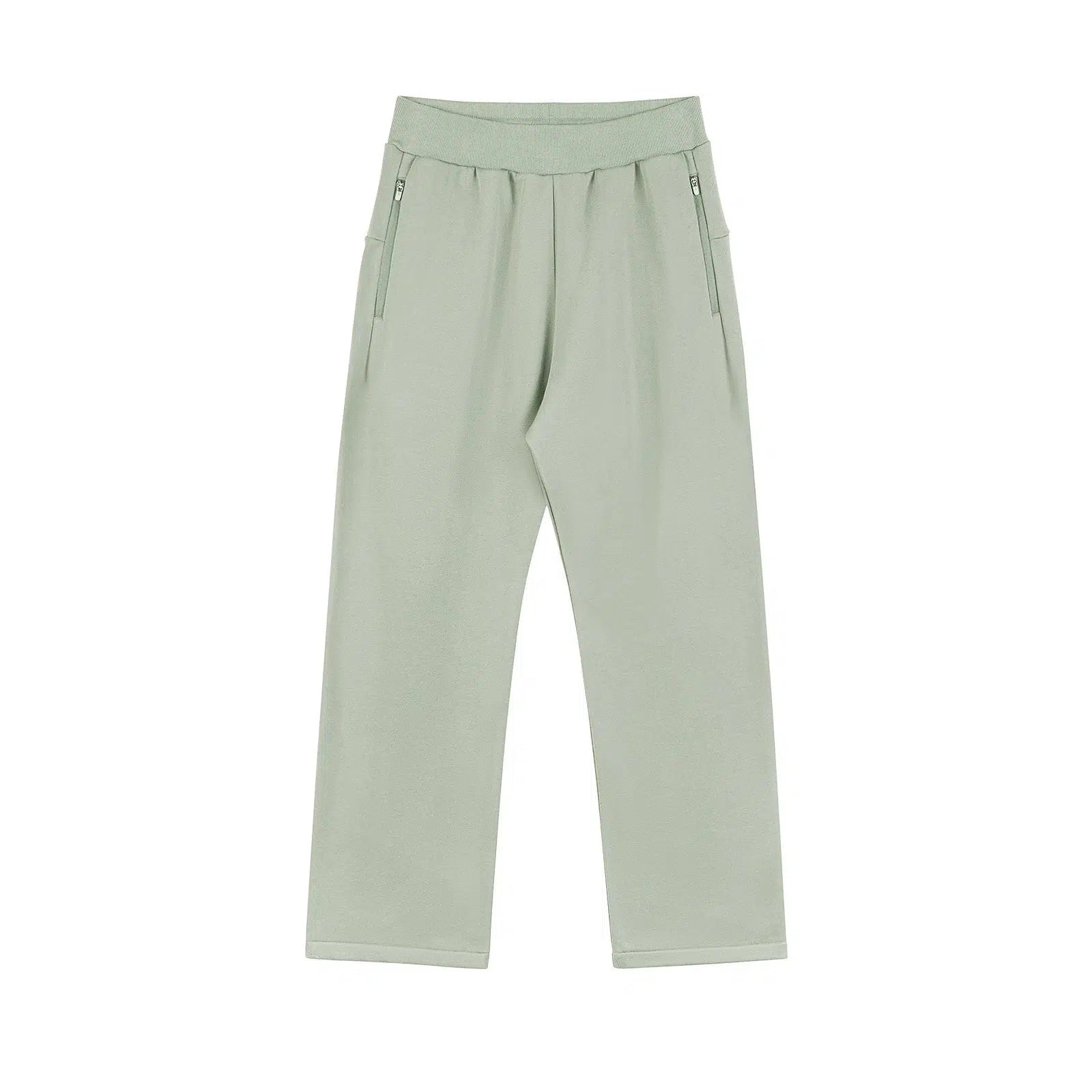 Zipper Wide-leg Loose Sweatpants