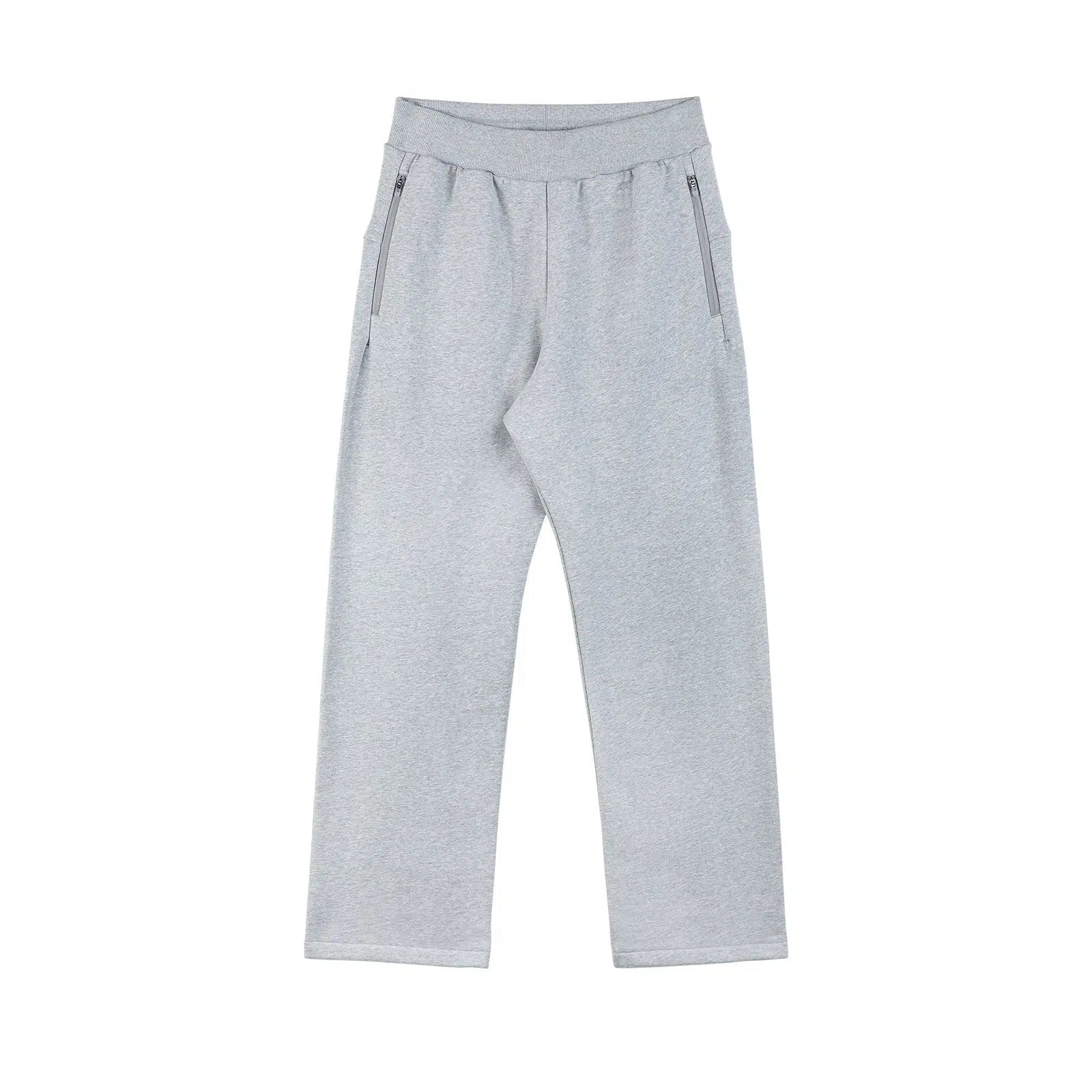 Zipper Wide-leg Loose Sweatpants