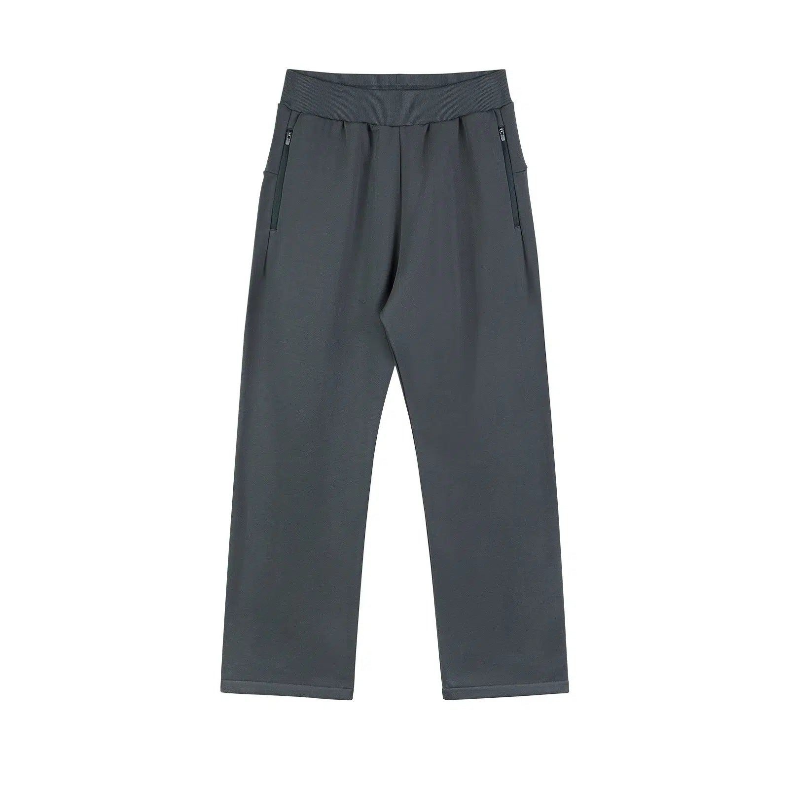 Zipper Wide-leg Loose Sweatpants