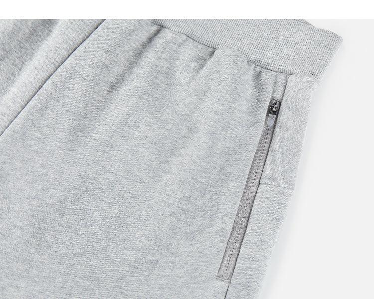 Zipper Wide-leg Loose Sweatpants