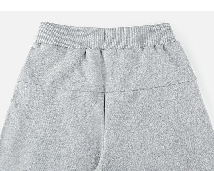 Zipper Wide-leg Loose Sweatpants