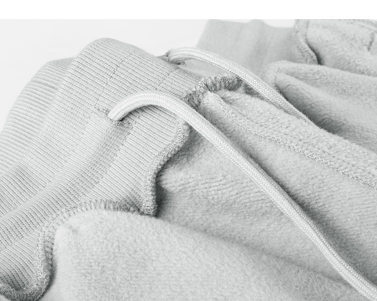 Zipper Wide-leg Loose Sweatpants