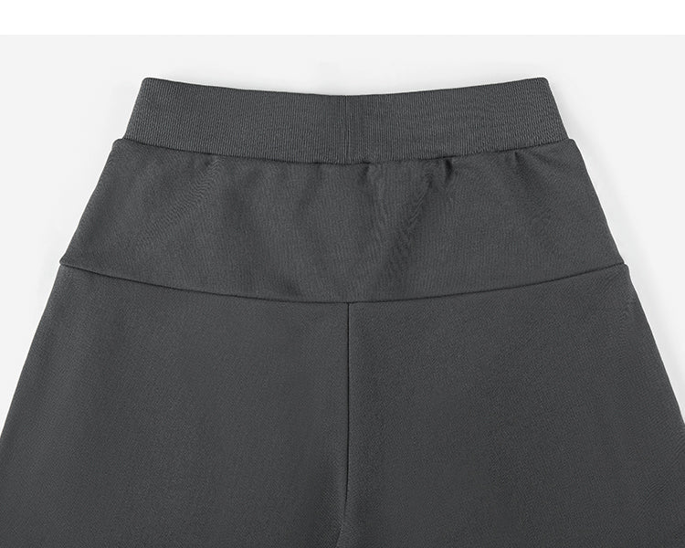 Zipper Wide-leg Sports Pants