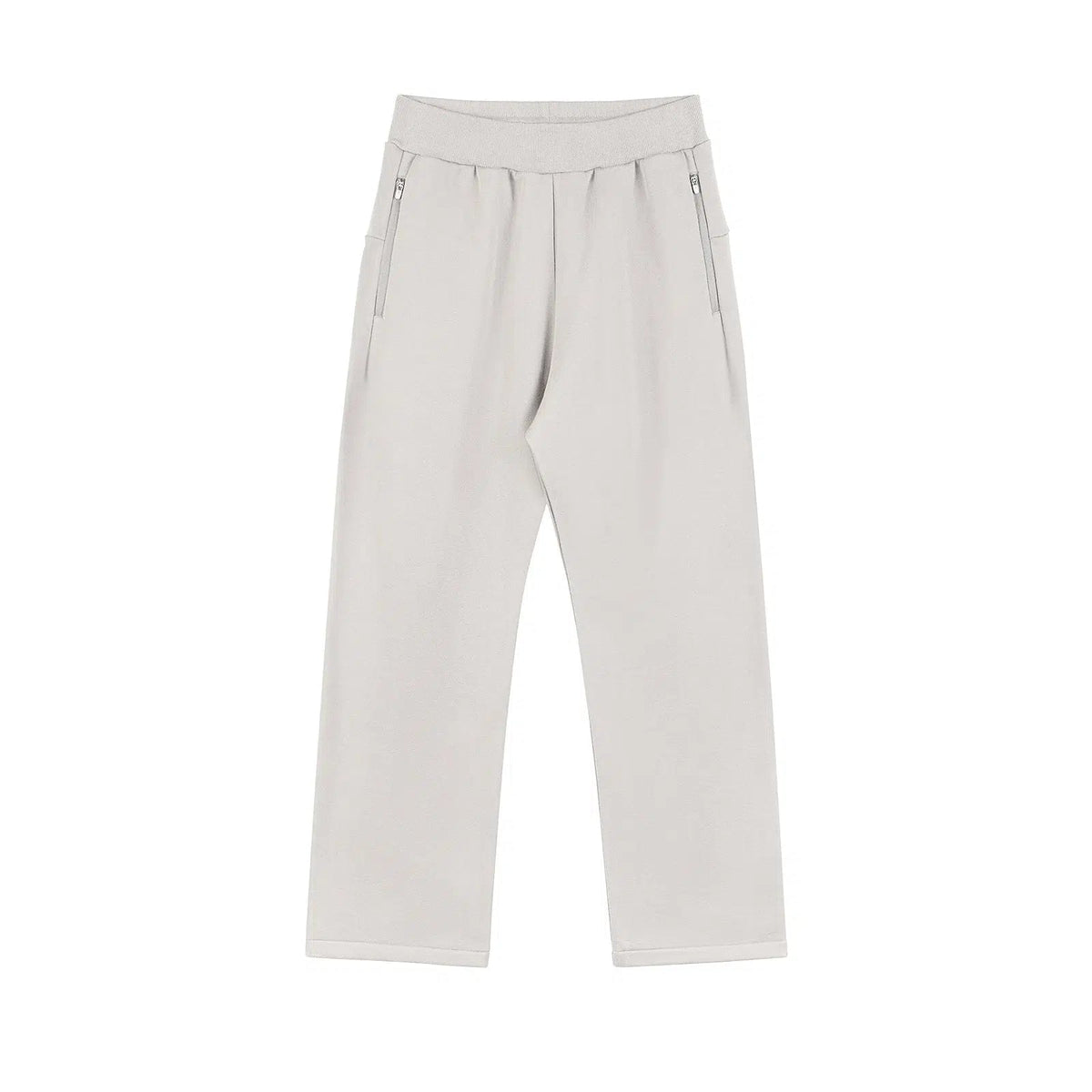 Zipper Wide-leg Sports Pants