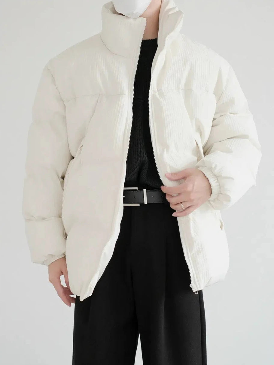 Zippered Cotton-Padded Jacket