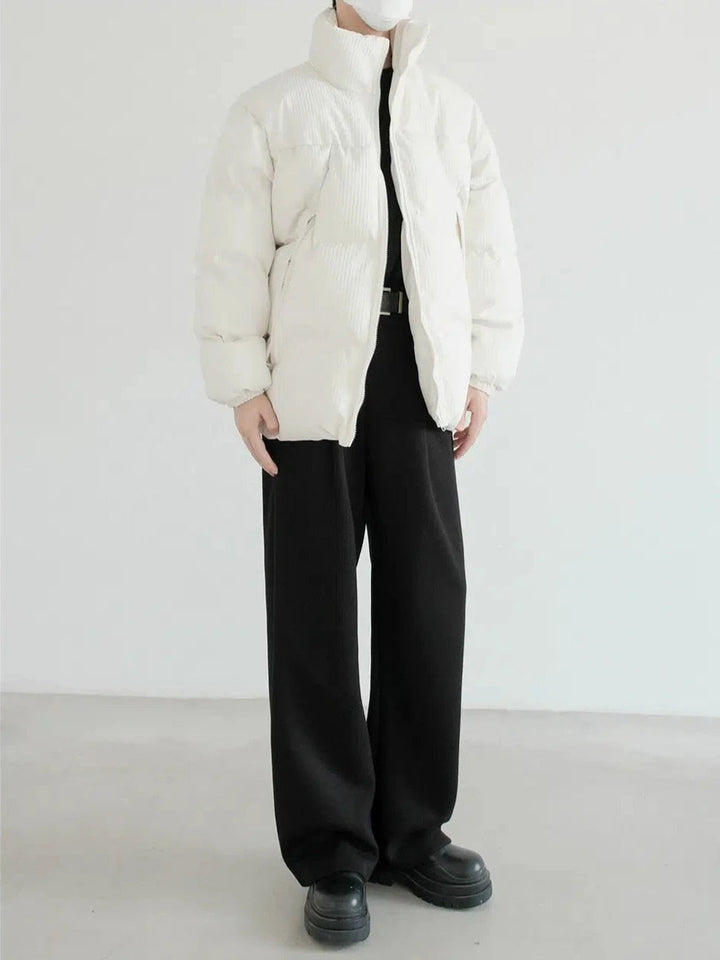 Zippered Cotton-Padded Jacket