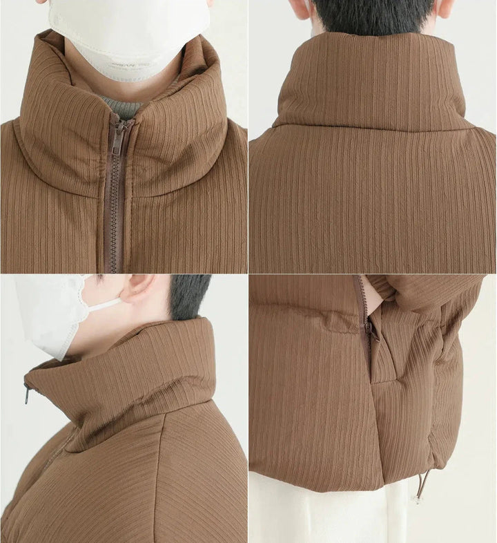 Zippered Cotton-Padded Jacket