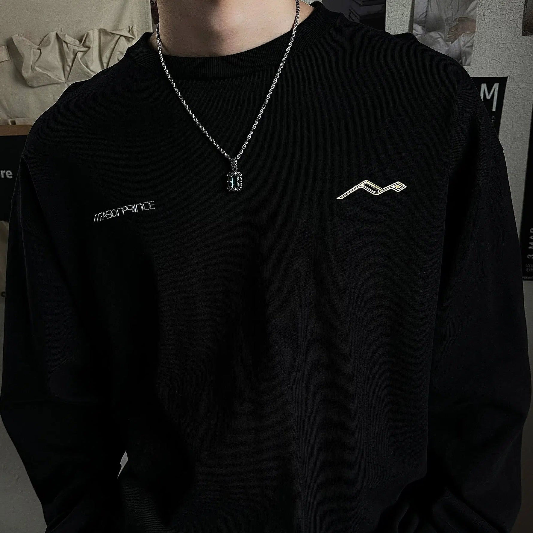 Zircon Emerald Pendant Necklace