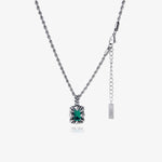 Zircon Emerald Pendant Necklace