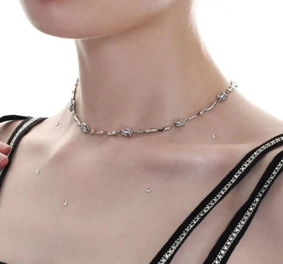 Zircon Metal Necklace