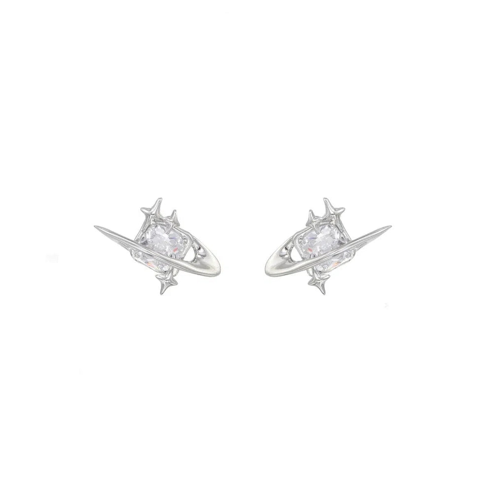Zircon Pearl Earrings