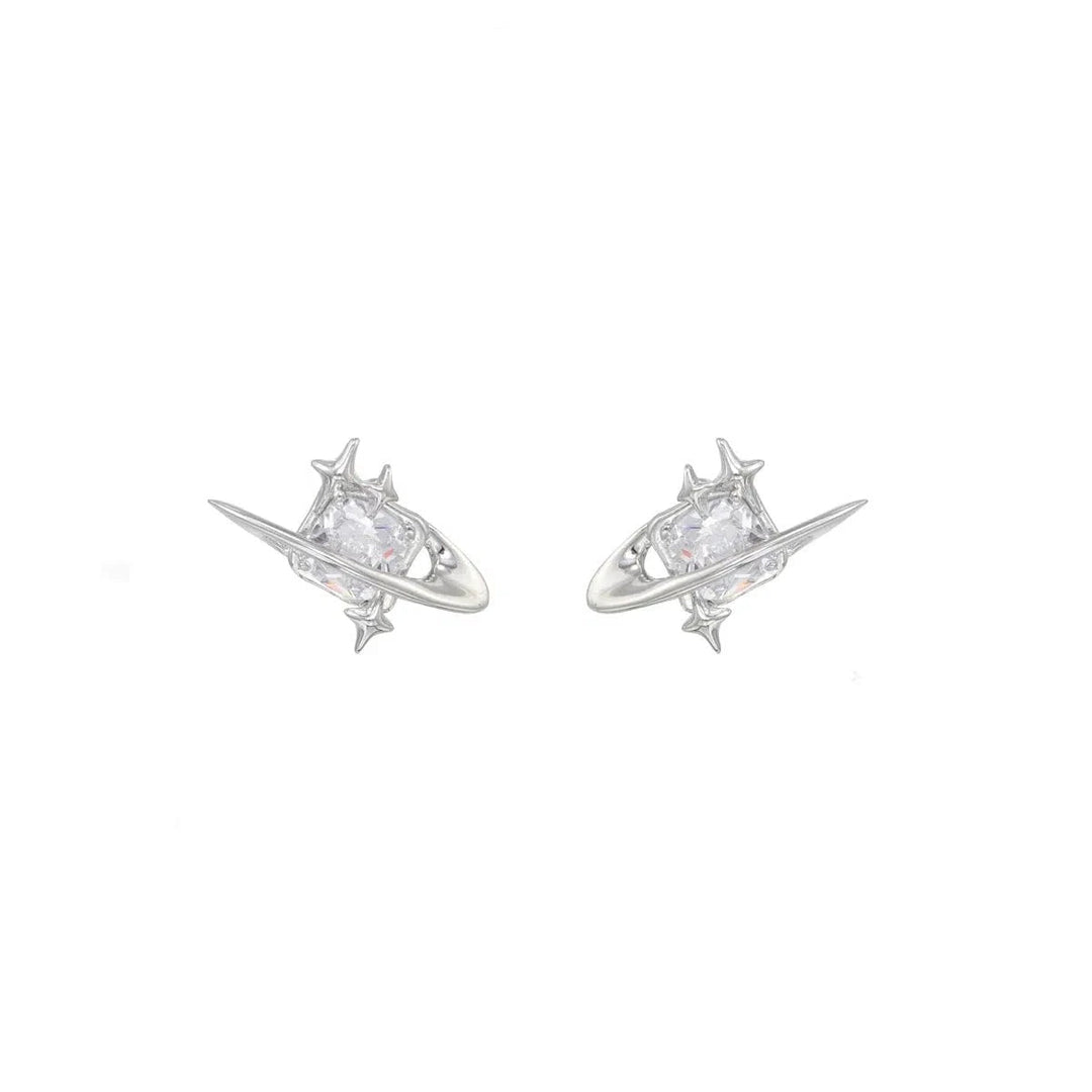 Zircon Pearl Earrings
