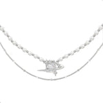 Zircon Pearl Necklace