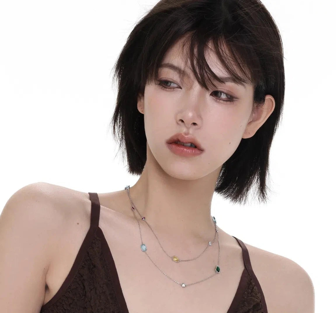 Zircon Pendant Necklace