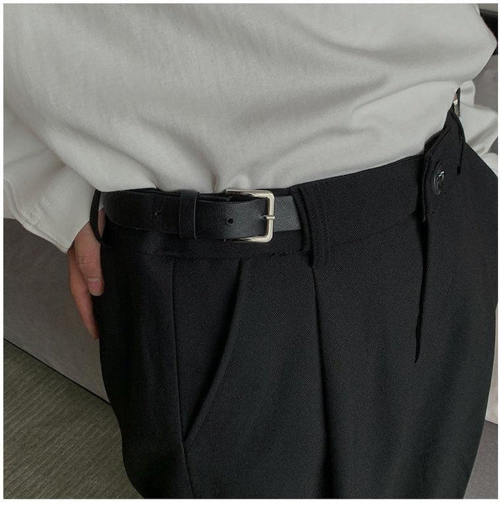 Anti-wrinkle Straight Leg Pleated Pants