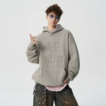 Appliqué Letter Heavyweight Oversized Hoodie 3