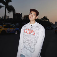 Arizona Map Print Long-Sleeve T-Shirt