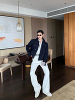 Asymmetrical Double-Breasted Short Commuter Jacket 4