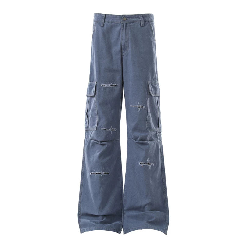 1627207:28338,6165566727943,1627207:28338,6165566727946,1627207:28338,6165566727947,1627207:28338,6165566727944,1627207:28338,6165566727945,6165566727943,6165566727946,6165566727947,6165566727944,6165566727945, Baggy Ripped Patchwork Cargo Pants