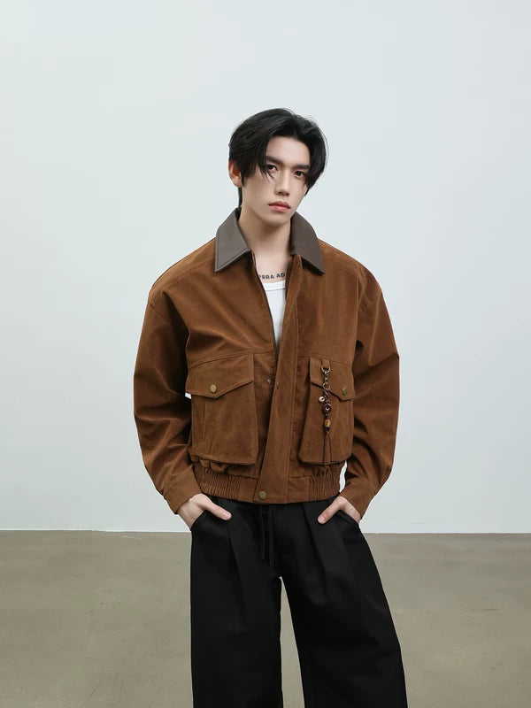 Barn-Style PU Leather Work Jacket 2