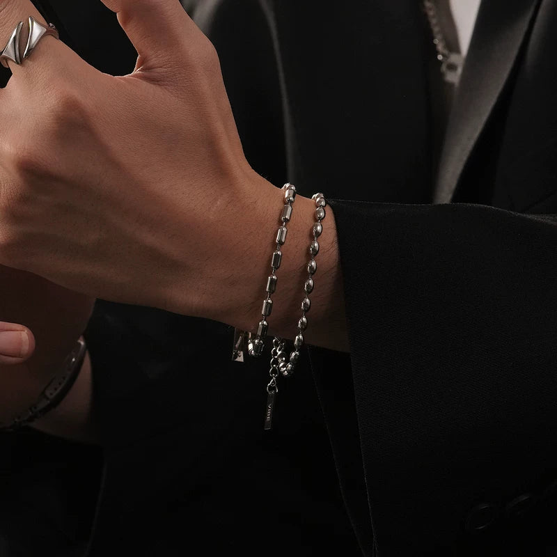 Beaded Metal Chain Bracelet 2